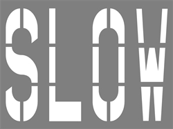 42 INCH WORDING - SLOW - 1/8 INCH PLASTIC