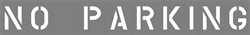 8 INCH NO PARKING - 1/8" THICK PLASTIC