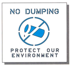 NO DUMPING - 24" x 24" - 1/16" THICK