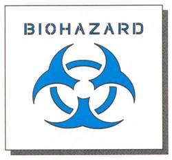 BIOHAZARD - 24" x 24" - 1/16" THICK