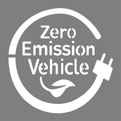 ZERO EMISSION VEHICLE - 42"x42" - 1/8" PLASTIC