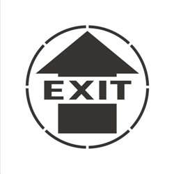 EXIT (WITH ARROW)