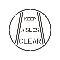 KEEP AISLES CLEAR