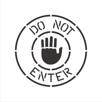 DO NOT ENTER (WITH HAND)