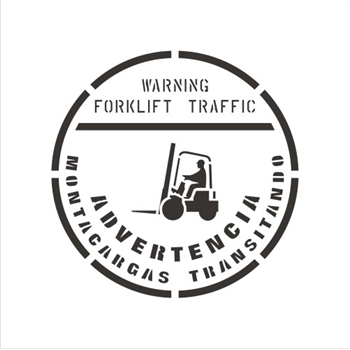 WARNING - FORKLIFT TRAFFIC - BILINGUAL