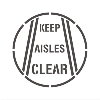 36&quot; KEEP AISLES CLEAR