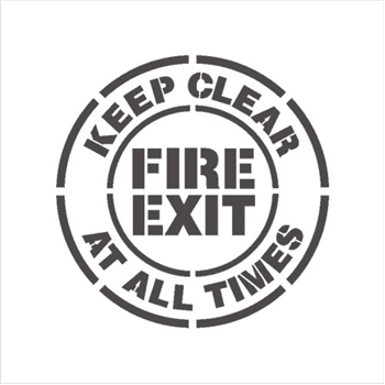 FIRE EXIT - KEEP CLEAR AT ALL TIMES