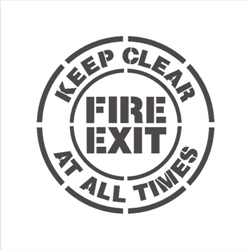 FIRE EXIT - KEEP CLEAR AT ALL TIMES